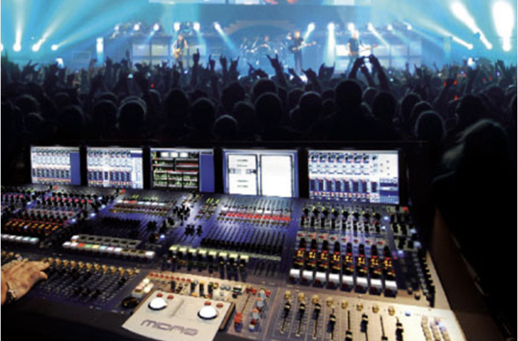 Event technology with digital console at an event in Mallorca